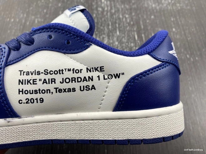 SCOTT AIR JORDAN X CUSTOM OFF-WHITE DM7890-101 1 X TRAVIS 1123